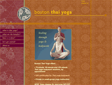 Tablet Screenshot of bostonthaiyoga.com